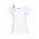 T-Shirt con spallina in strass bianco