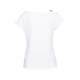 T-Shirt con spallina in strass bianco