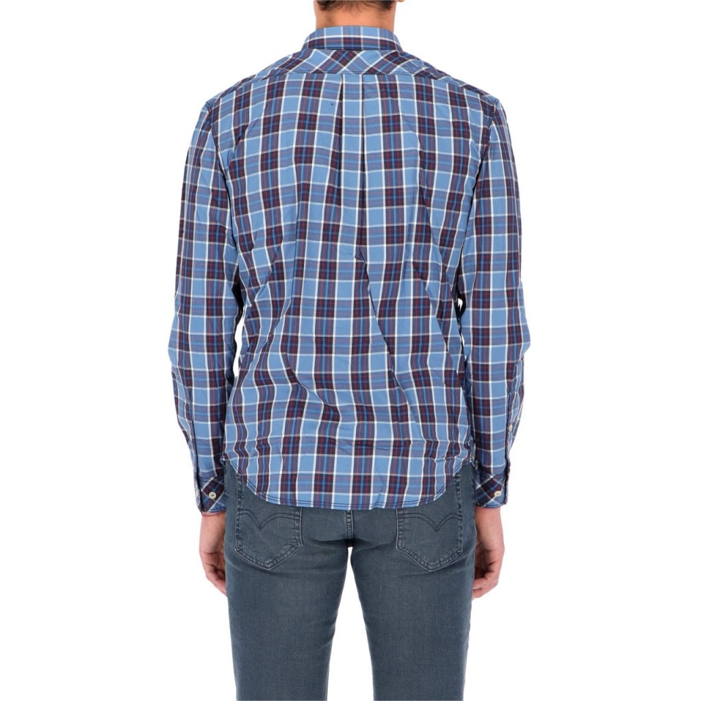 Camicia Napapijri Uomo Check Goayo 12C BLUE CHECK