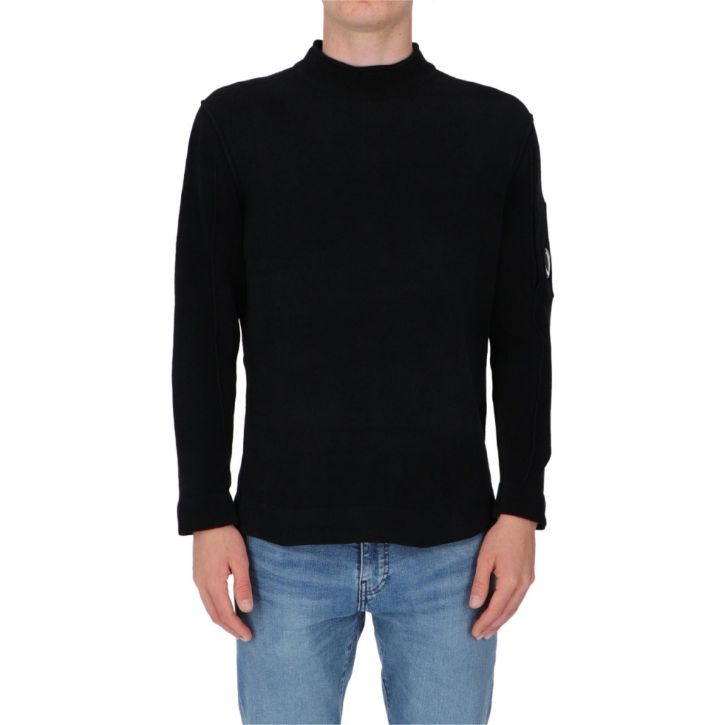 Maglia Cp Company Uomo Lupetto Ciniglia 999 BLACK