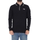 Polo Tommy Hilfiger Uomo Stretch Long Sleeve 078 TOMMY BLACK