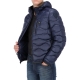 Giacca Blauer Usa Uomo Piuma Onda Cappuccio 888 BLU