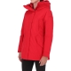 GIACCA F-SHORT PARKA W PENN RICH MARINE SCARLET