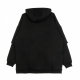 FELPA CAPPUCCIO CAPITAL GLITCH OVER HOODIE BLACK