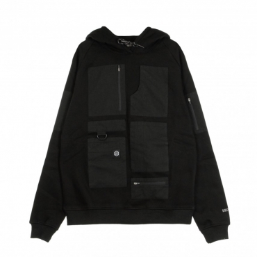 FELPA CAPPUCCIO SPECIAL POCKET HOODIE BLACK