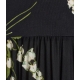 Abito con stampa floreale nero