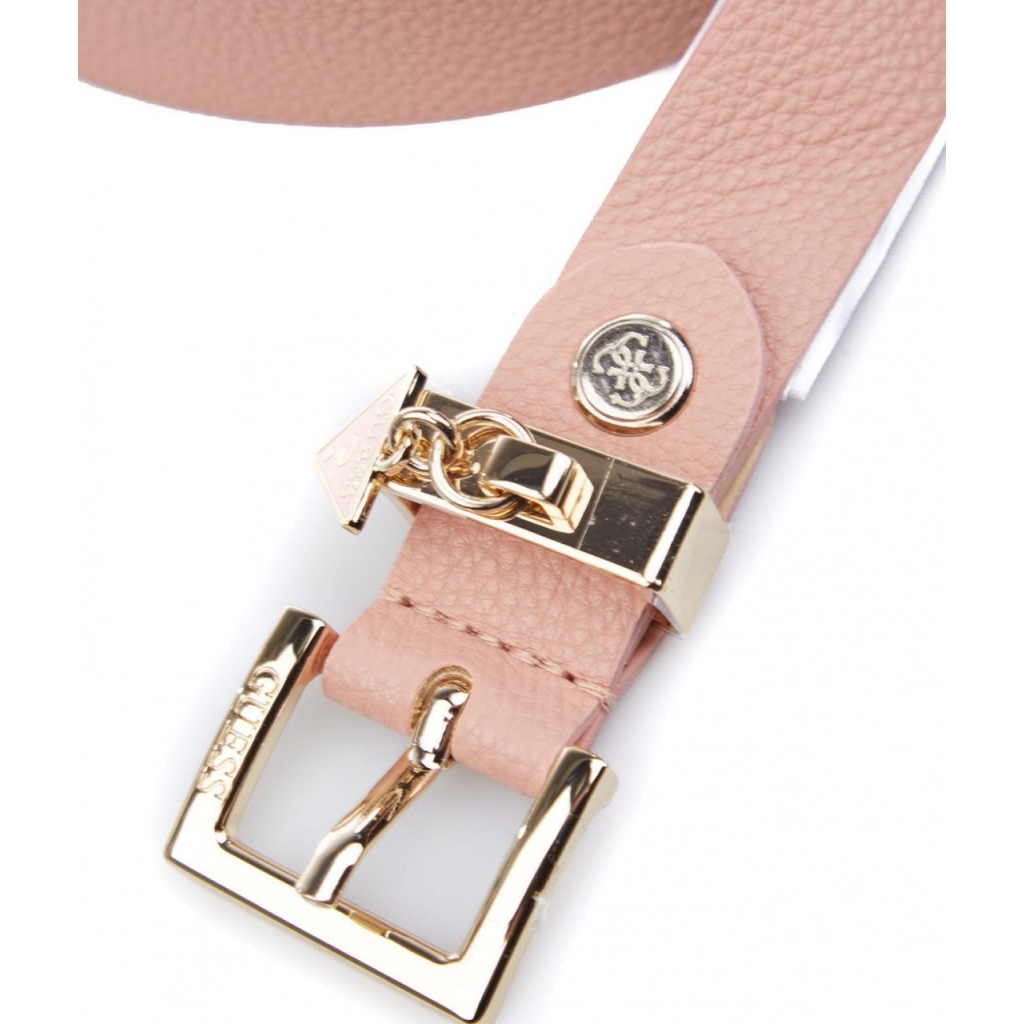 Cintura con fibbia con logo pink