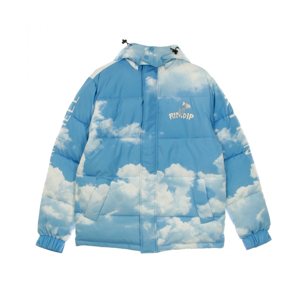 PIUMINO HEAVEN AND HELL PUFFER JACKET BLUE