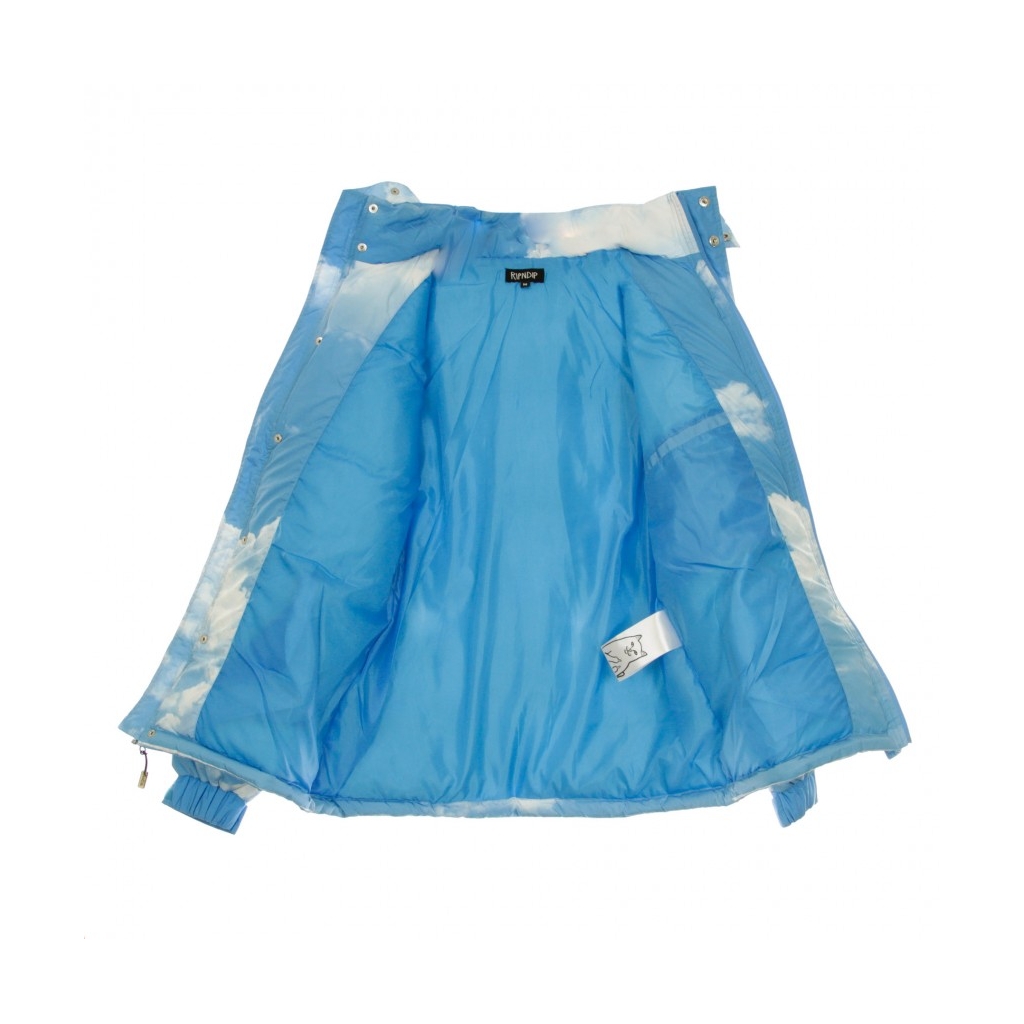 PIUMINO HEAVEN AND HELL PUFFER JACKET BLUE