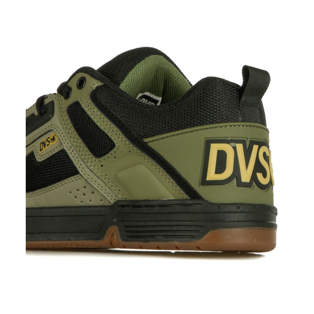 SCARPE SKATE COMANCHE BRINDLE BURNT OLIVE/BLACK LEATHER/NUBUCK