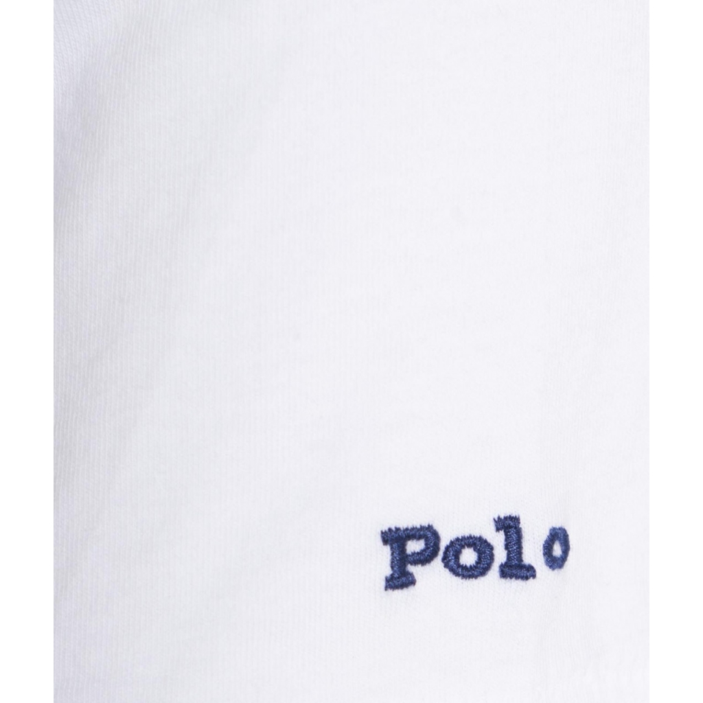 T-Shirt con stampa logo bianco