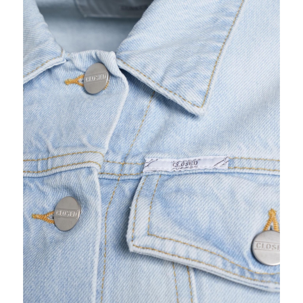 Organic Denim Jacket Bryn azzurro