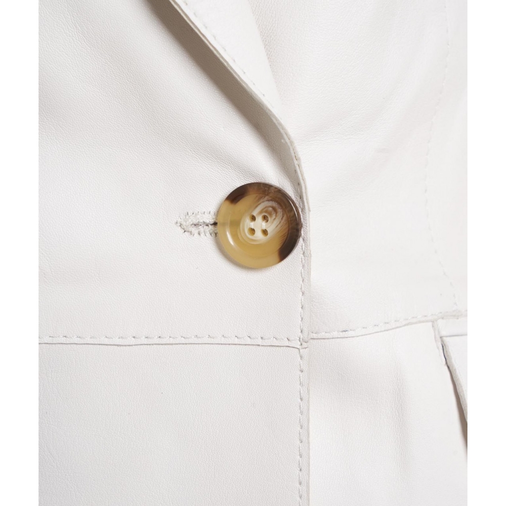 Cappotto in pelle bianco | Bowdoo.com
