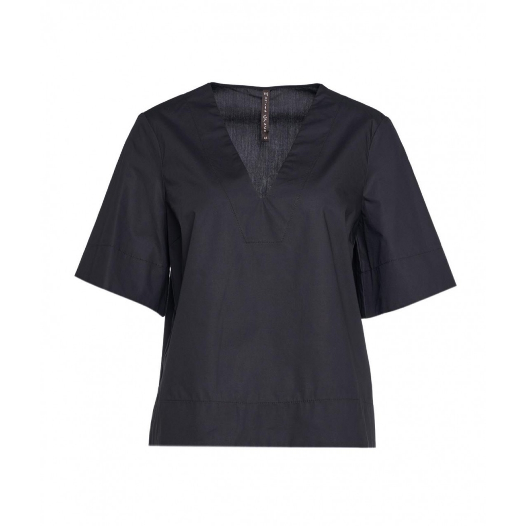 Camicia in popeline nero