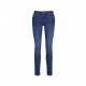 Jeans in cotone riciclato blu scuro