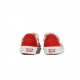 SCARPA BASSA SK8-LOW CANVAS/SUEDE RACING RED/CHECKERBOARD