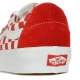 SCARPA BASSA SK8-LOW CANVAS/SUEDE RACING RED/CHECKERBOARD