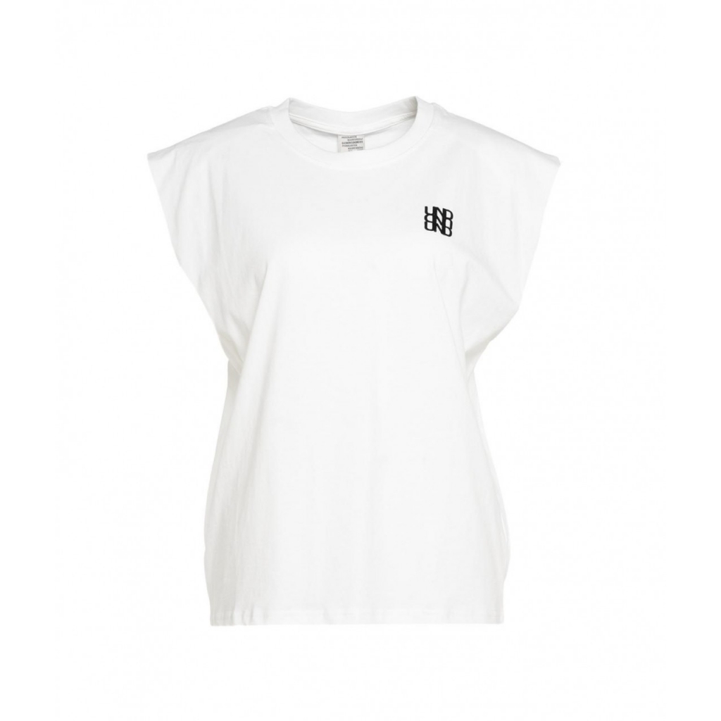 T-shirt Jirina con maniche cut off bianco