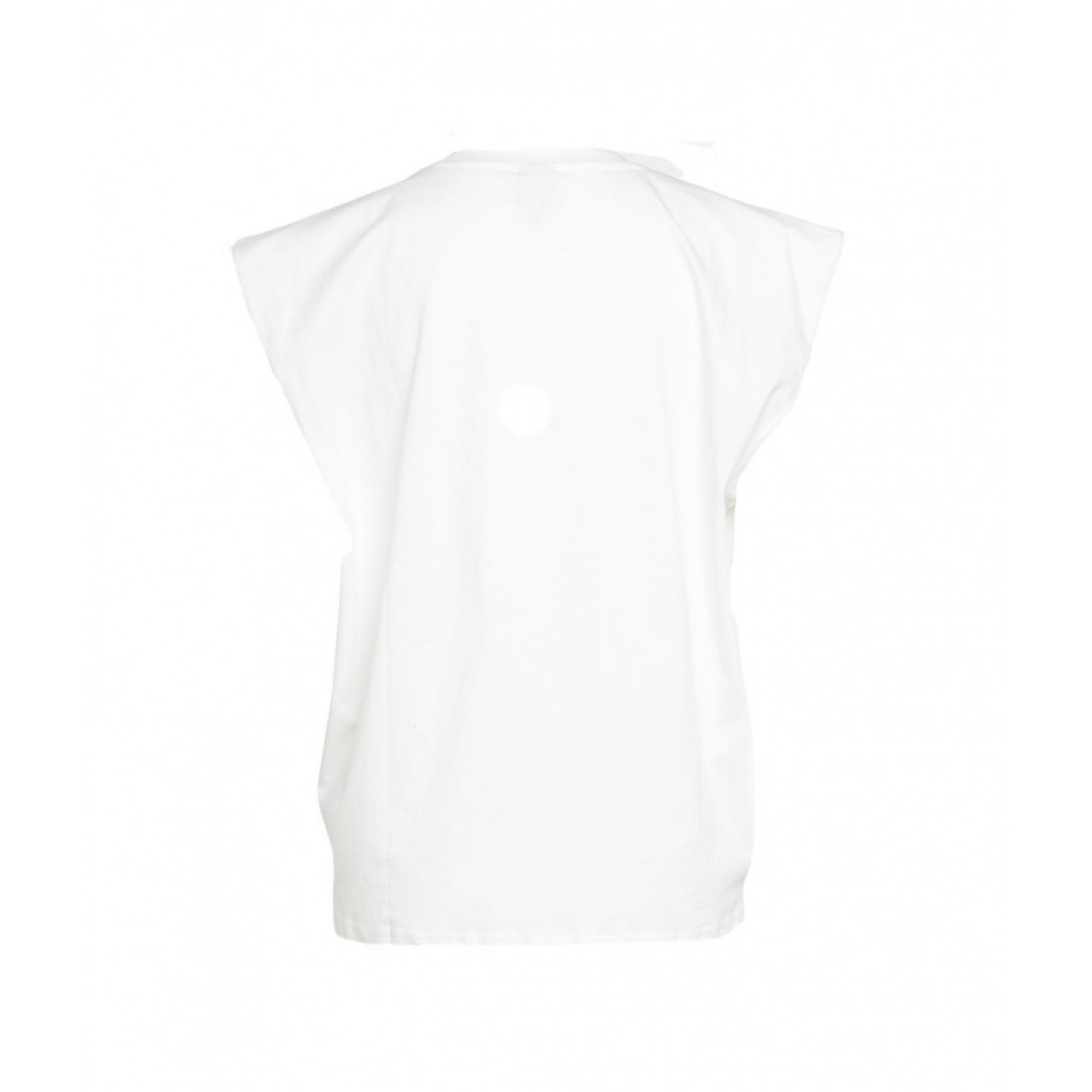 T-shirt Jirina con maniche cut off bianco