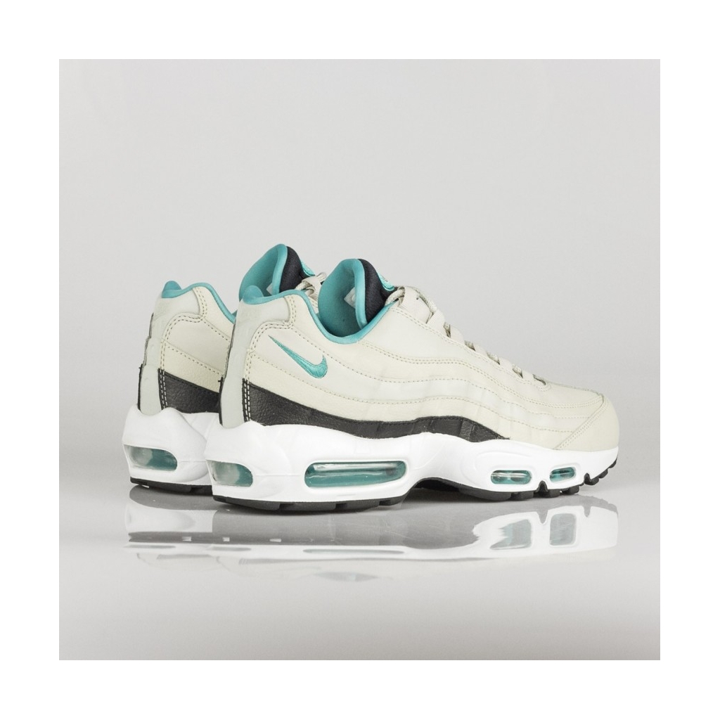 SCARPA BASSA AIR MAX 95 ESSENTIAL LIGHT BONE/SPORT TURQ/BLACK