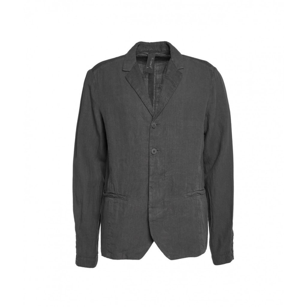 Blazer in lino leggero grigio scuro