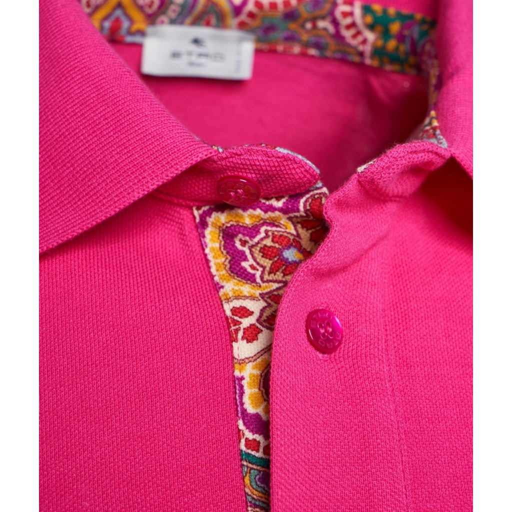 Polo con ricamo pegasus pink