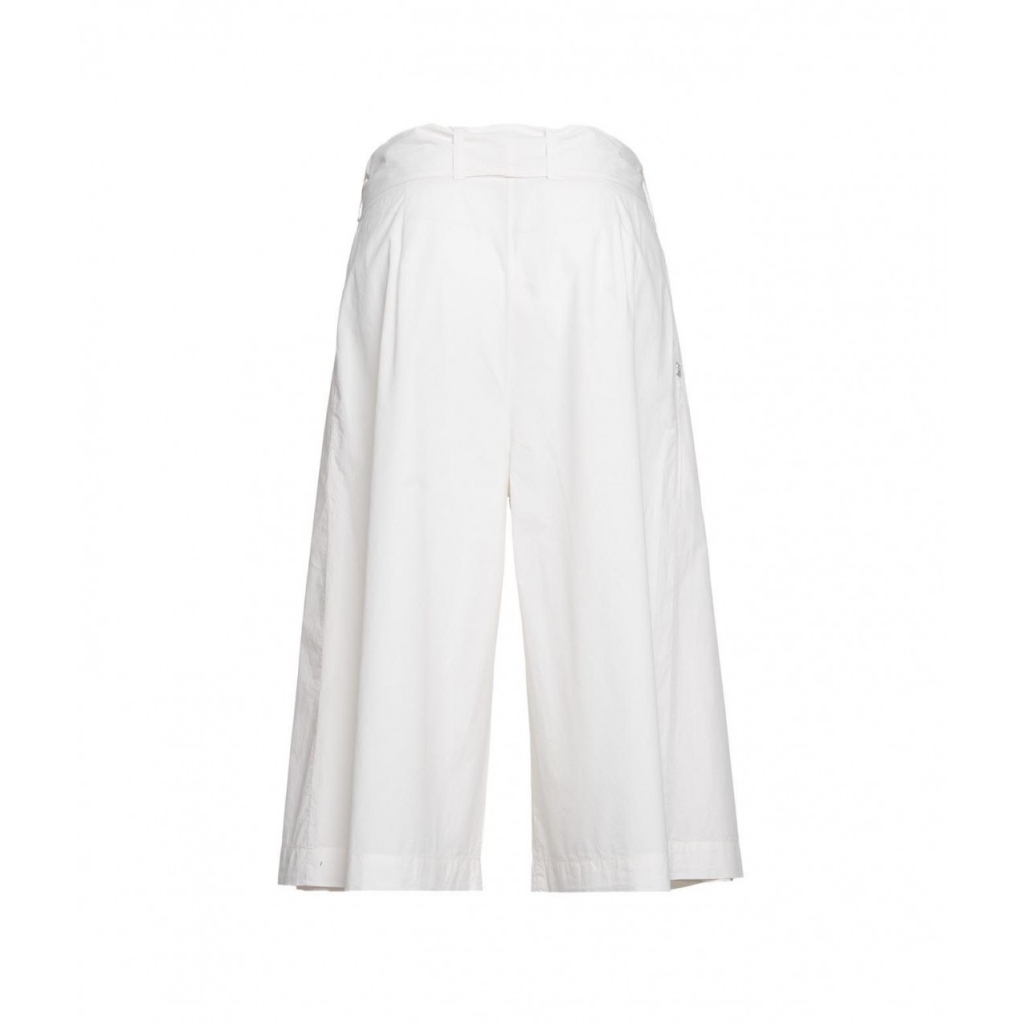 Pantalone con pieghe crema