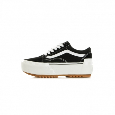 SCARPA BASSA OLD SKOOL STACKED SUEDECANVAS/BLACK