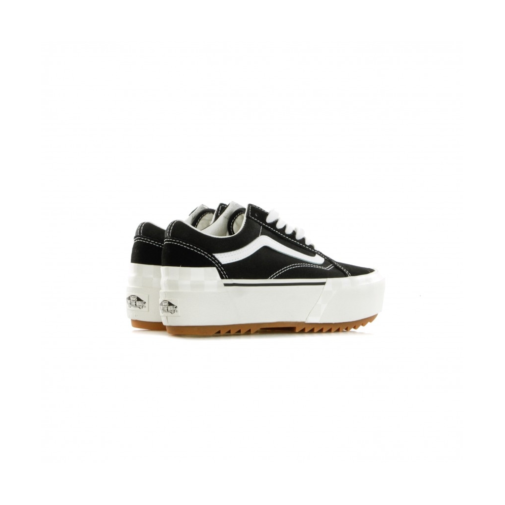 SCARPA BASSA OLD SKOOL STACKED SUEDECANVAS/BLACK