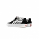 SCARPA BASSA SK8-LOW CANVAS/SUEDE BLACK/CHECKERBOARD