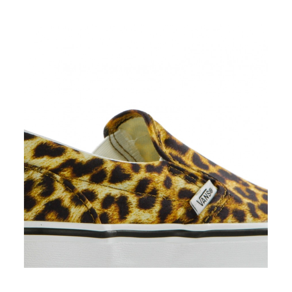 SCARPA BASSA CLASSIC SLIP-ON LEOPARD BLACK/TRUE WHITE