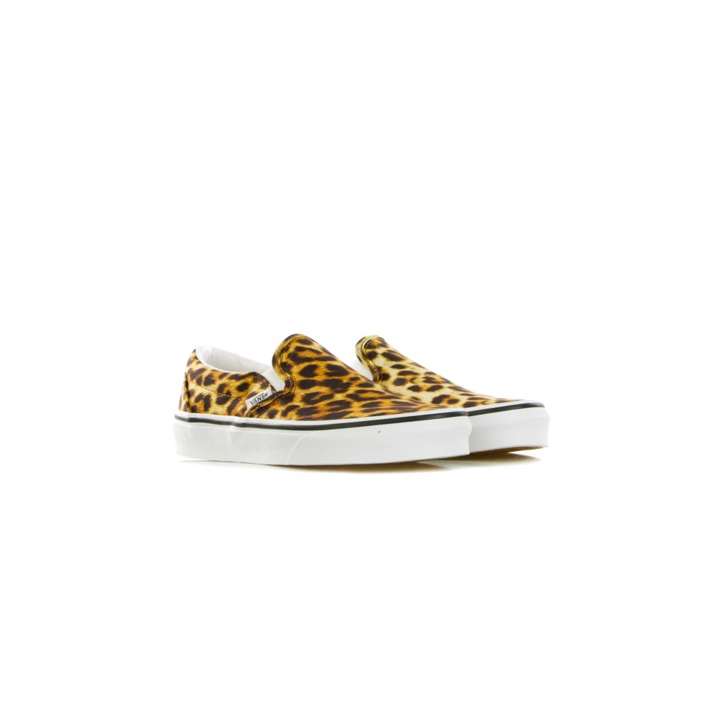 SCARPA BASSA CLASSIC SLIP-ON LEOPARD BLACK/TRUE WHITE