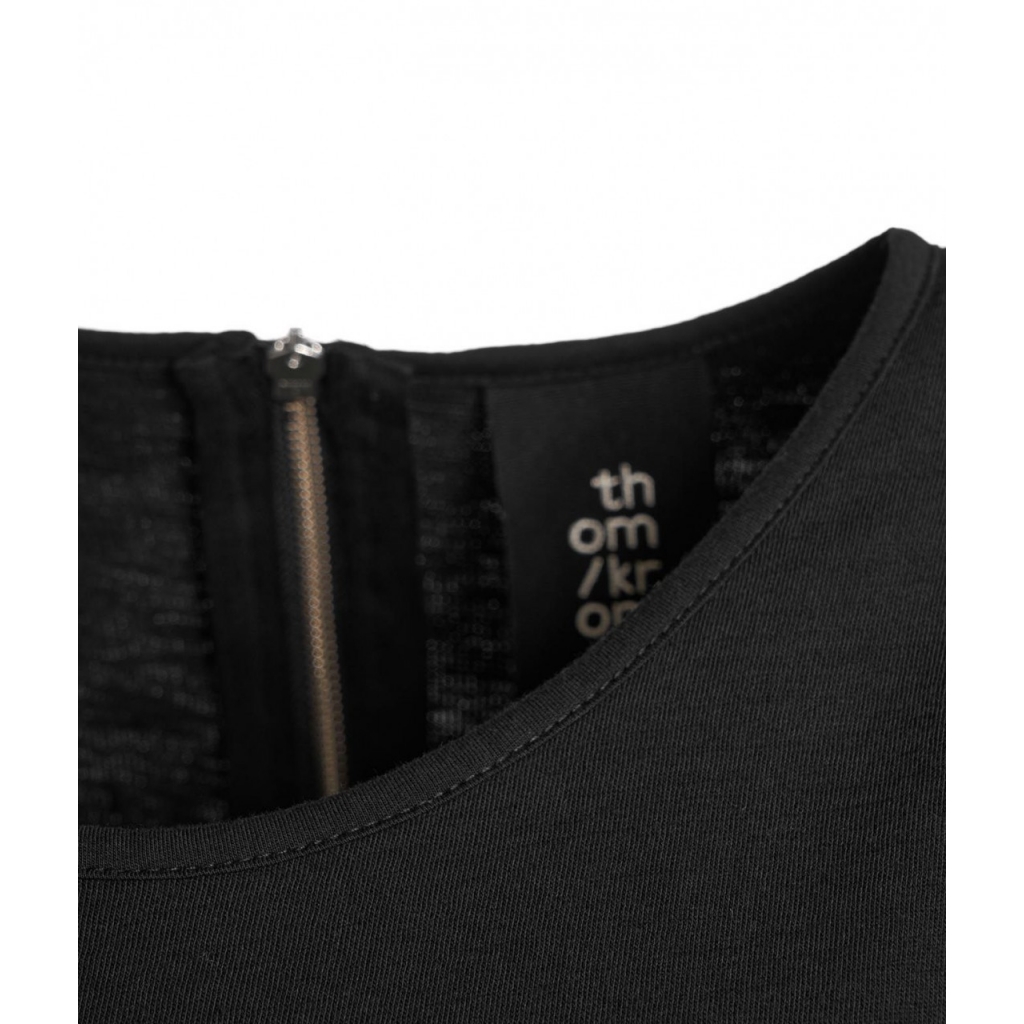 Abito con maxi tasca nero