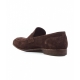 Mocassino in suede marrone scuro