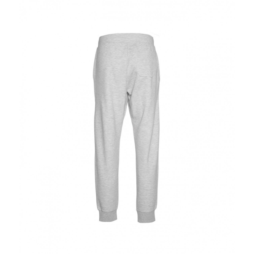 Joggers con ricamo del logo grigio chiaro