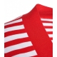 Maglione a righe orizzontali rosso