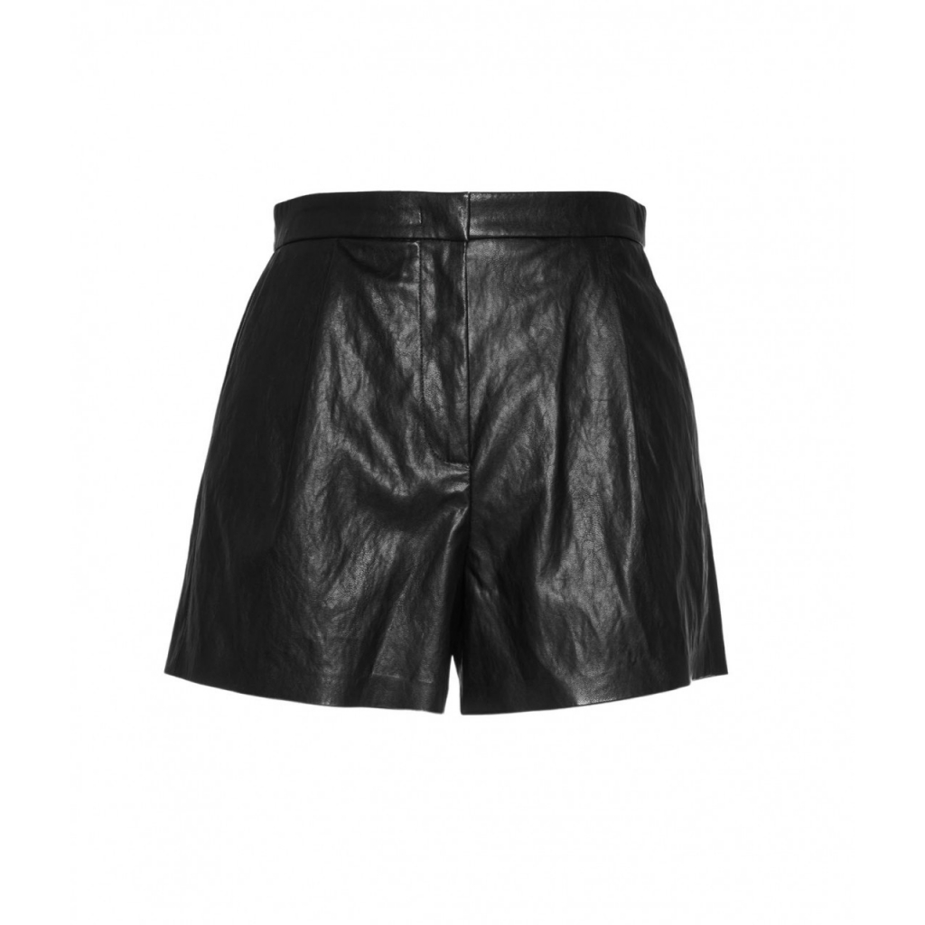 Shorts in similpelle nero