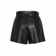 Shorts in similpelle nero