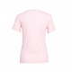 T-shirt con scritta del logo rosa