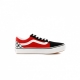 SCARPA BASSA COMFYCUSH OLD SKOOL CHECKERBOARD BLACK/RED