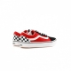 SCARPA BASSA COMFYCUSH OLD SKOOL CHECKERBOARD BLACK/RED