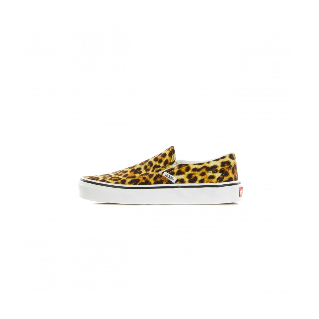 SCARPA BASSA CLASSIC SLIP-ON LEOPARD BLACK/TRUE WHITE