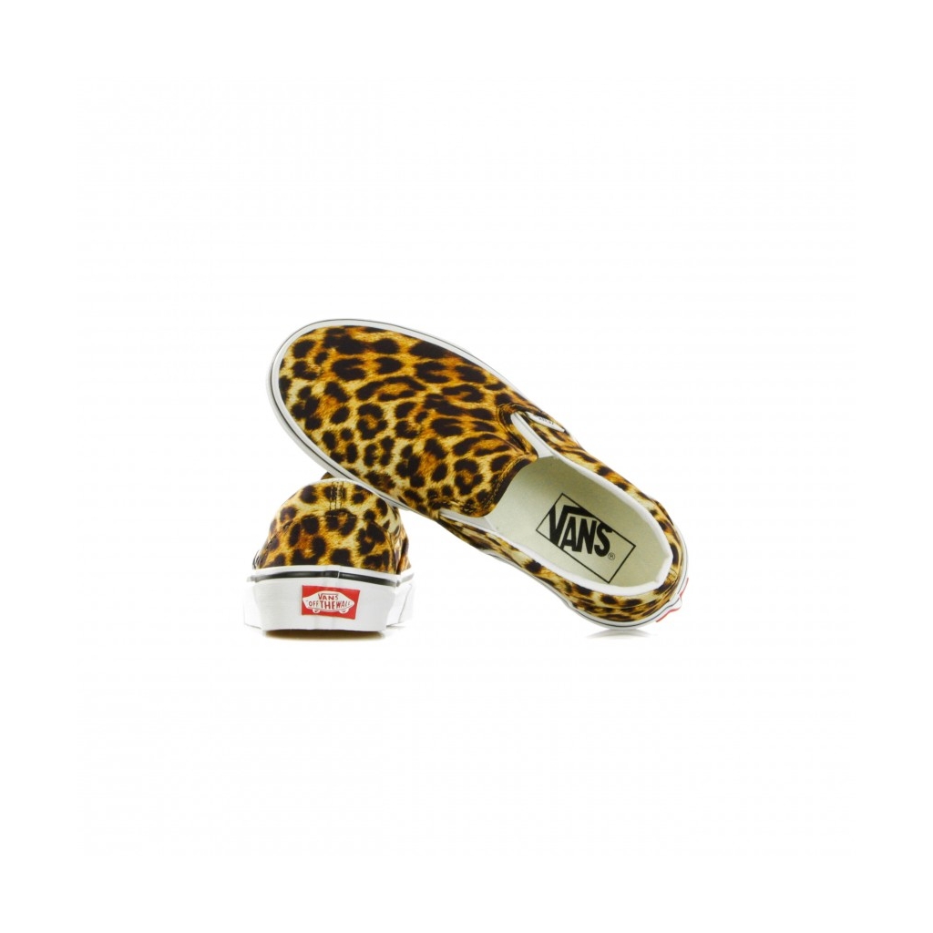 SCARPA BASSA CLASSIC SLIP-ON LEOPARD BLACK/TRUE WHITE