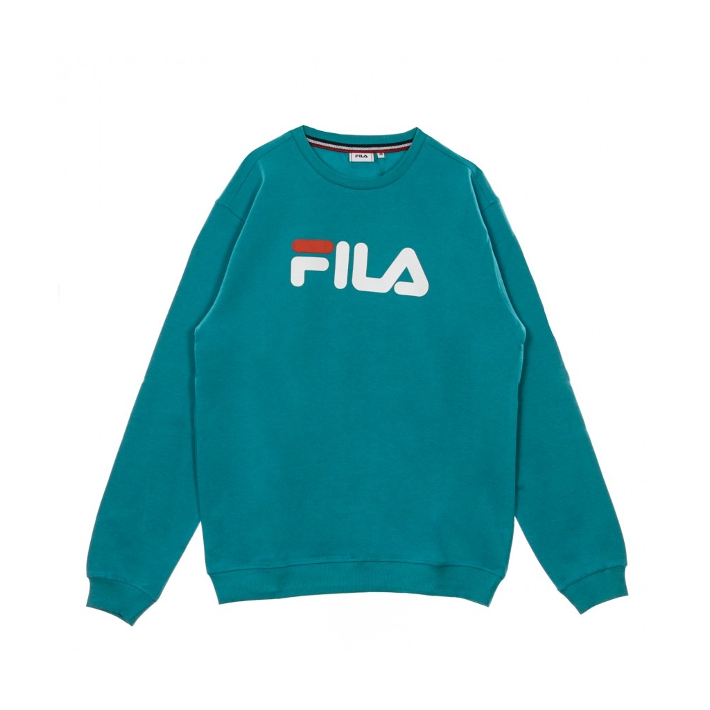 FELPA GIROCOLLO PURE CREW SWEAT LAKE BLUE