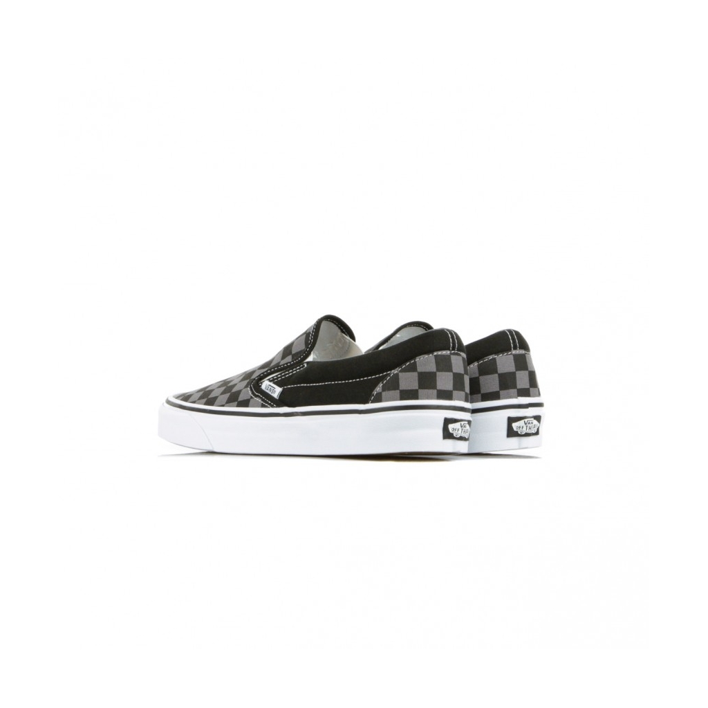 SCARPA BASSA CLASSIC SLIP-ON BLACK/PEWTER/CHECKERBOARD