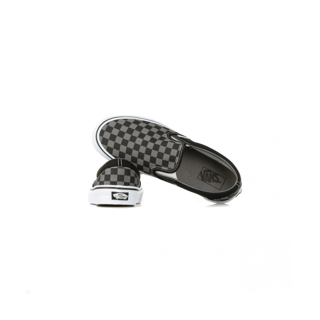 SCARPA BASSA CLASSIC SLIP-ON BLACK/PEWTER/CHECKERBOARD