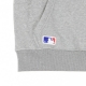 FELPA CAPPUCCIO NOS PO HOODY MLB LOGO LIGHT GREY HEATHER