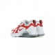 SCARPA BASSA AIR MAX 200 WHITE/UNIVERSITY RED/METALLIC SILVER