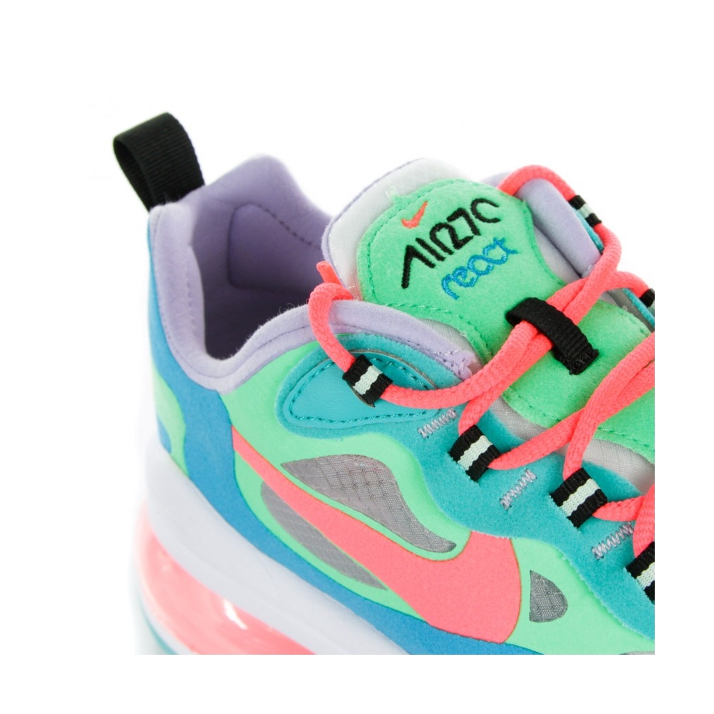 SCARPA BASSA W AIR MAX 270 REACT PSYCHEDELIC MOVEMENT ELECTRO GREEN/FLASH CRIMSON/BLUE LAGOON