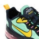 SCARPA BASSA AIR MAX 270 REACT POP ART ELECTRO GREEN/YELLOW OCHRE/OBSIDIAN